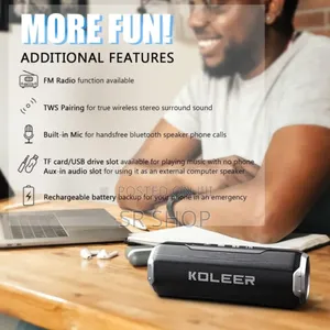 Koleer S218 Bluetooth Speaker With Fm Radio
