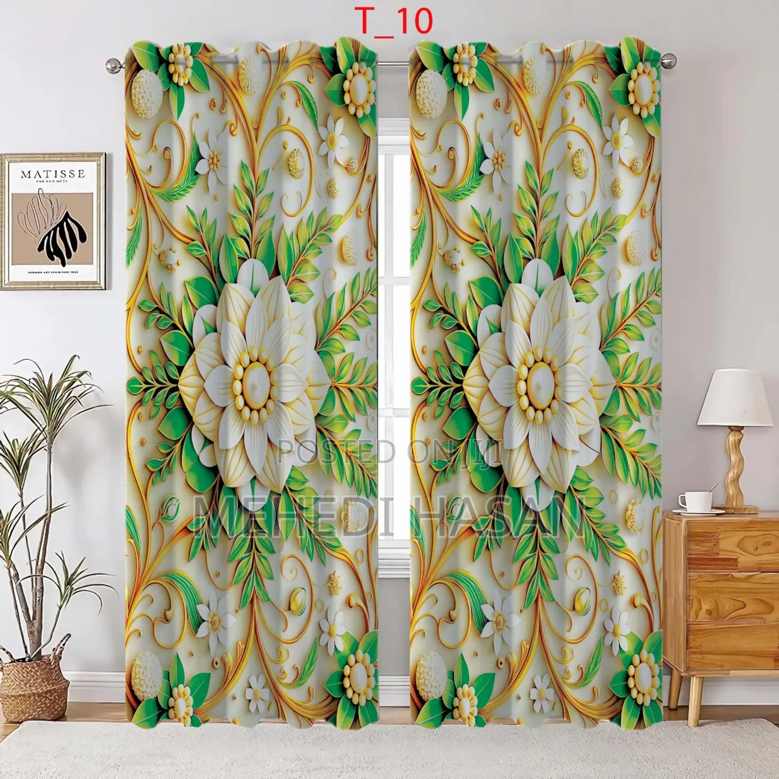 3d Print Premium Curtains (2 Piece)