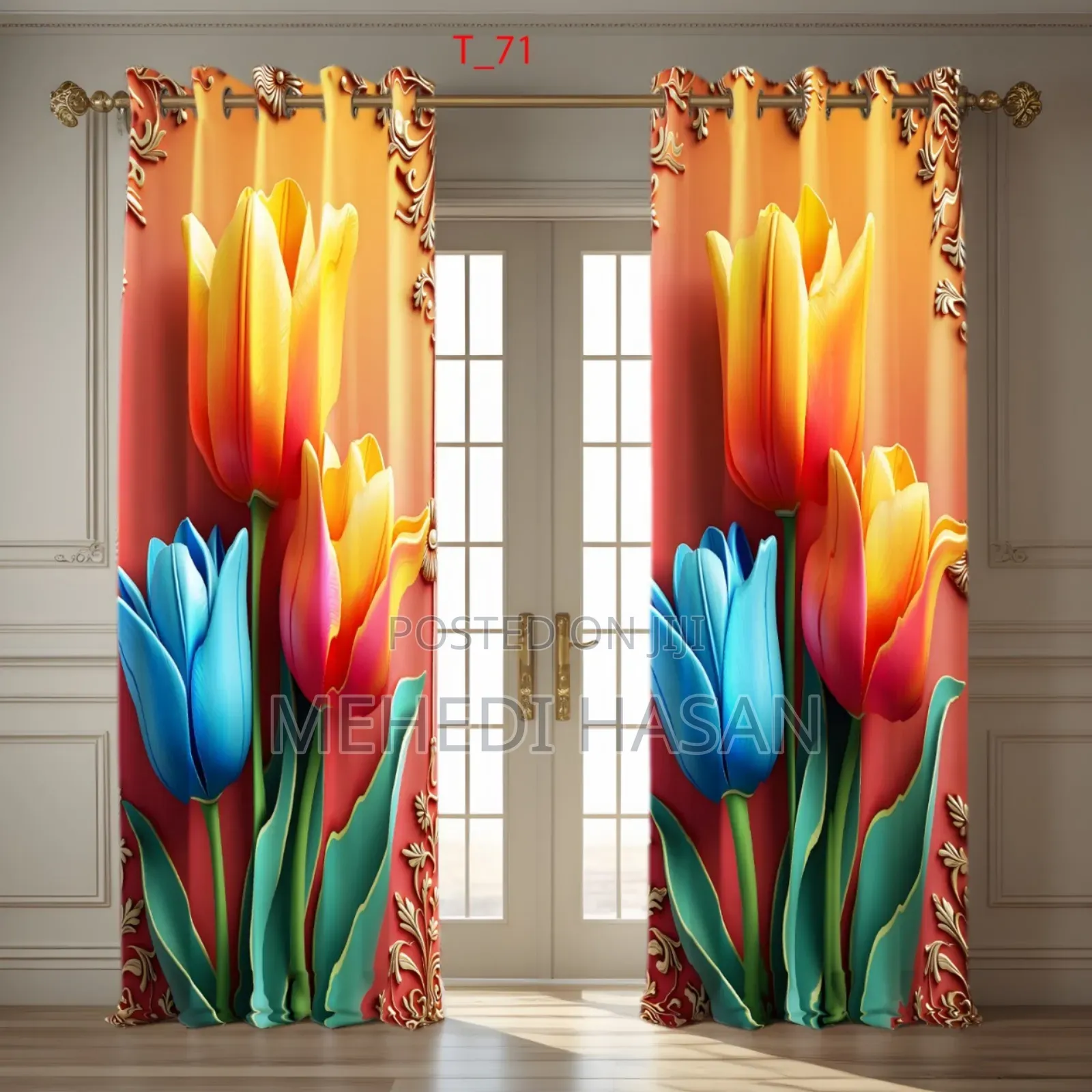 3d Print Premium Curtains (2 Piece)