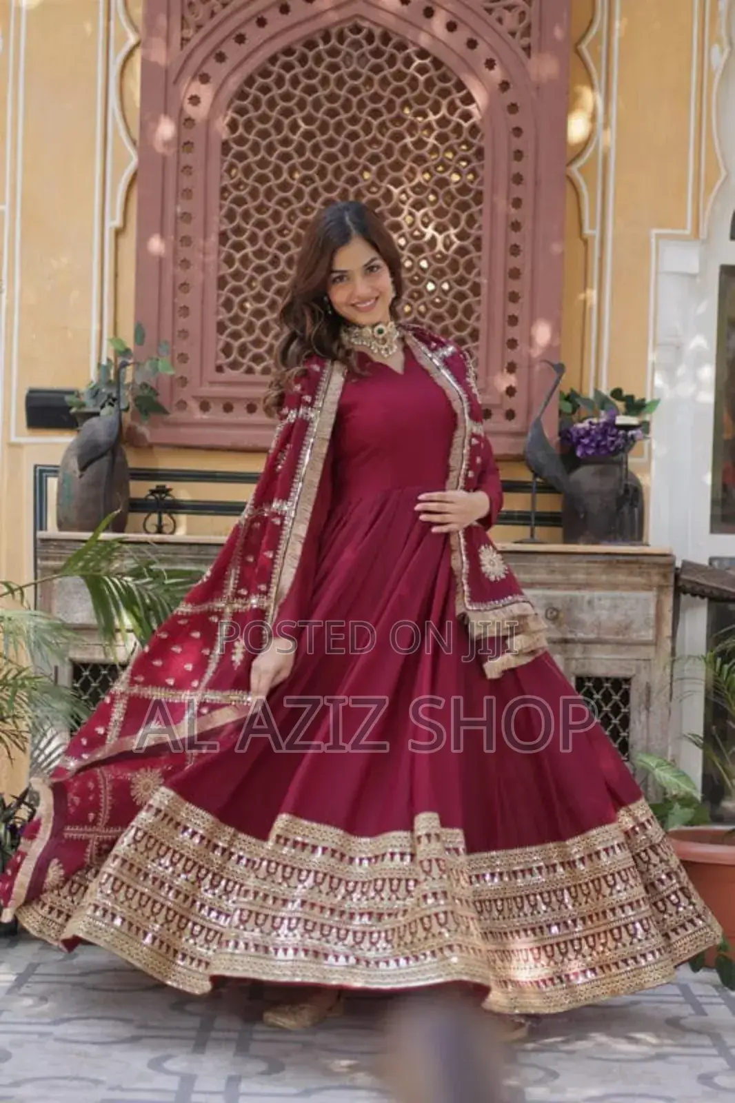 Stylish Elegant Gown Kurti (Georgette Dupatta and Salwar)