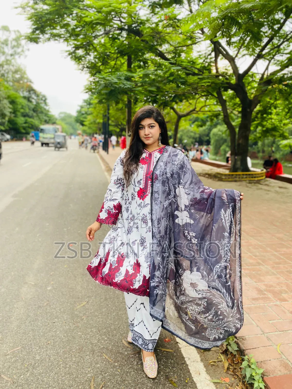 Digital Print Three Piece New Year Collection