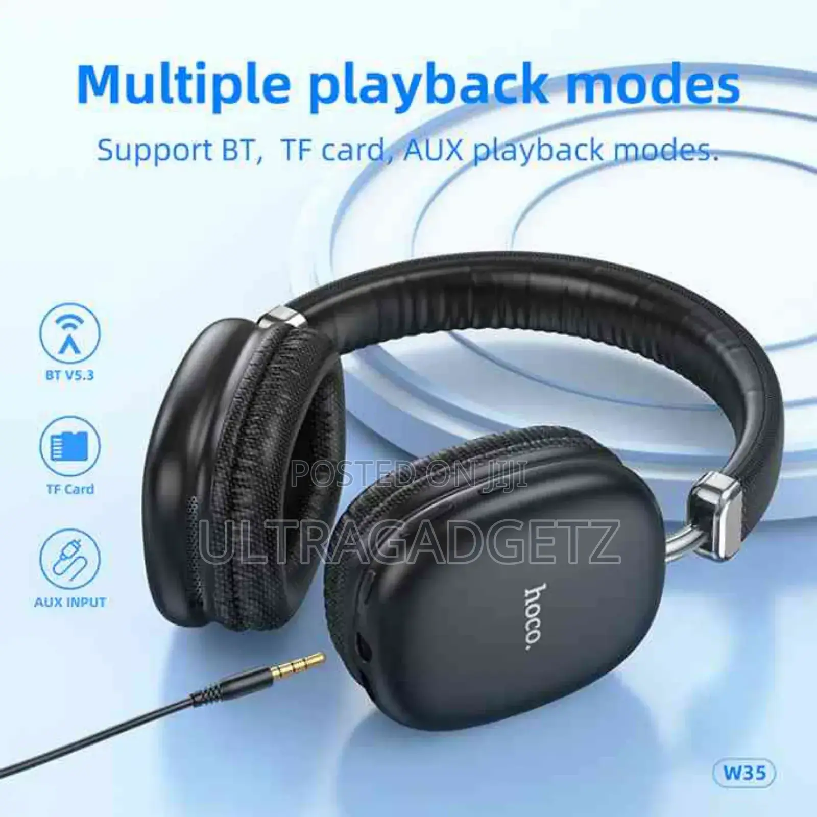 Hoco W35 Max Wireless Bluetooth Headphones (35h)*