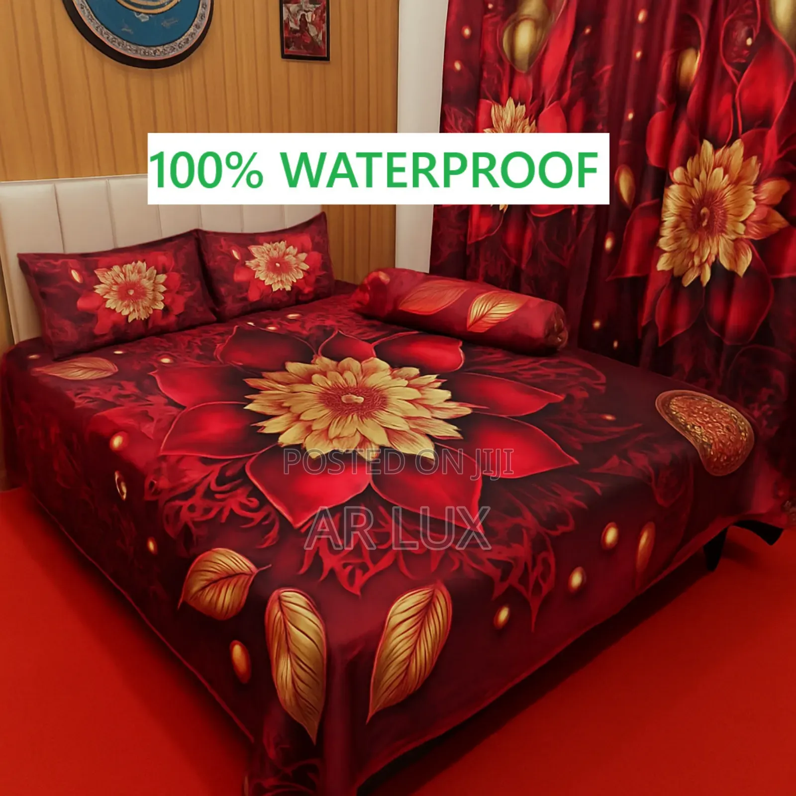 3d Waterproof Premium Bedsheet Set – King Size