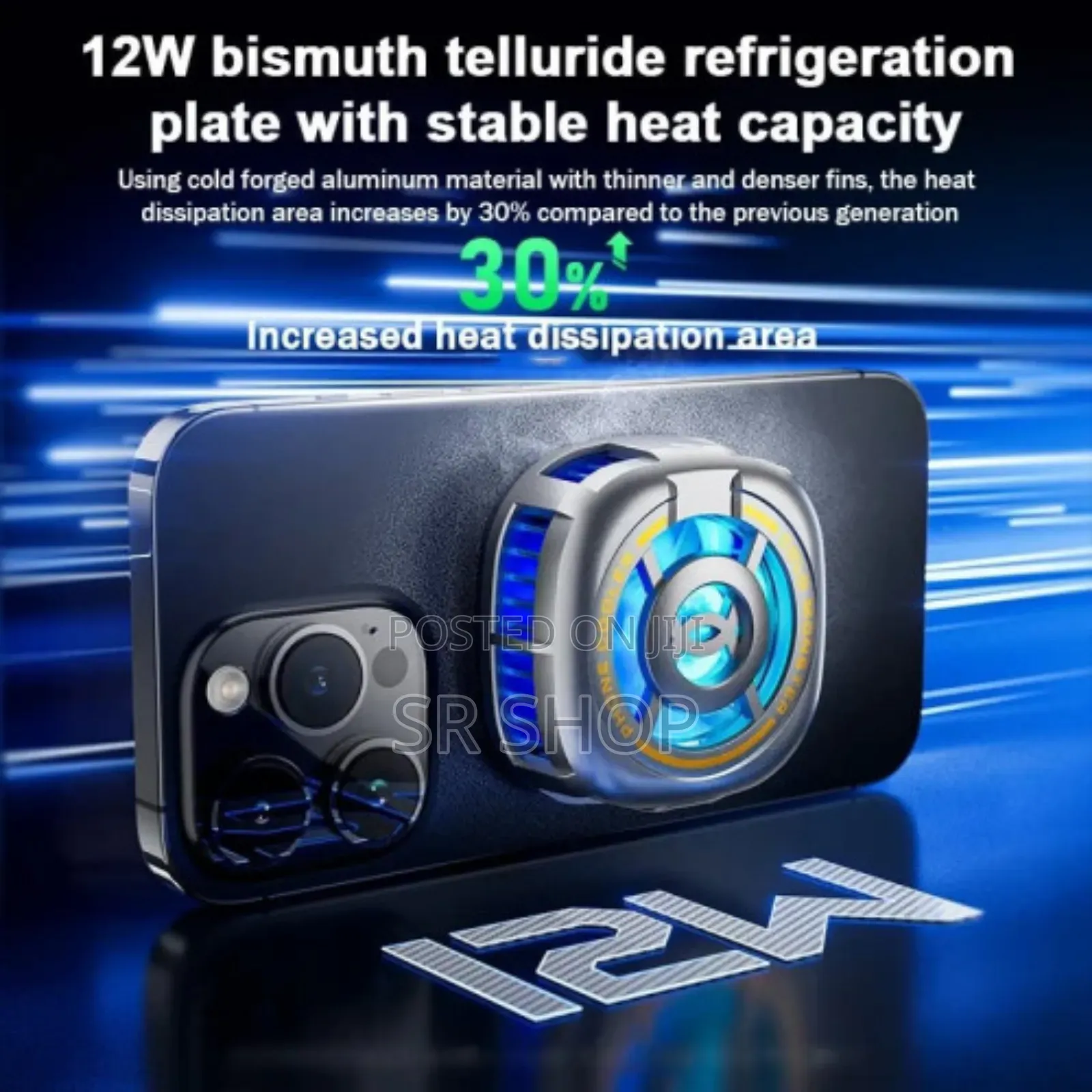 Ex2 Ultra 12whigh-Power Mobile Phone Magnetic Cooling Fan