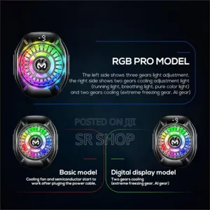 Cubonic Cx10 Mobile Cooling Fan 3 Style Rgb(Pro Model)