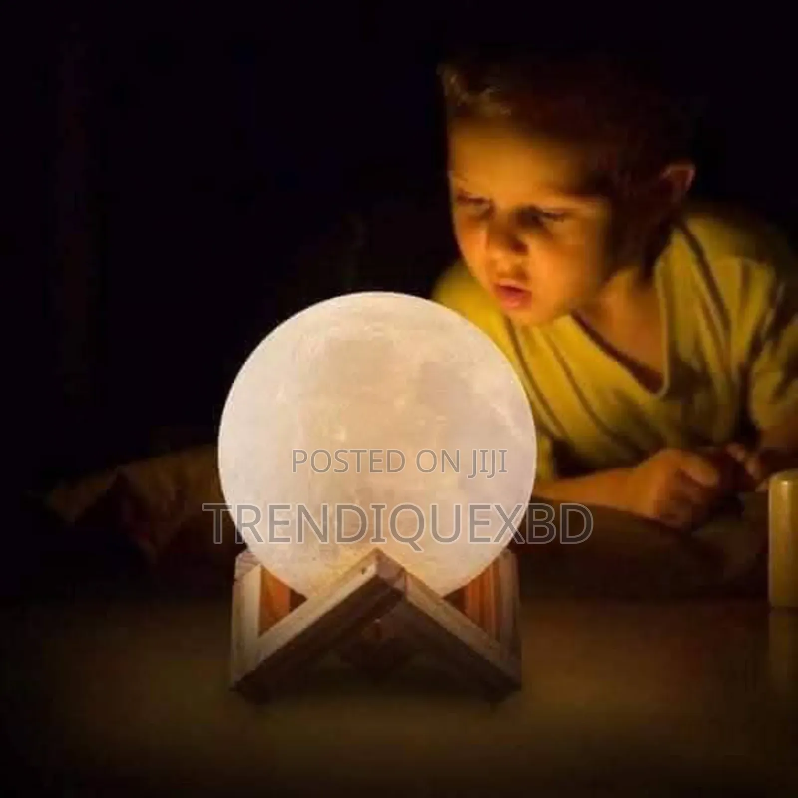 3d Rechargeable Moon Lamp With 16 Colors