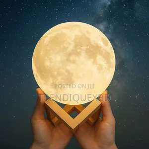 3d Rechargeable Moon Lamp With 16 Colors