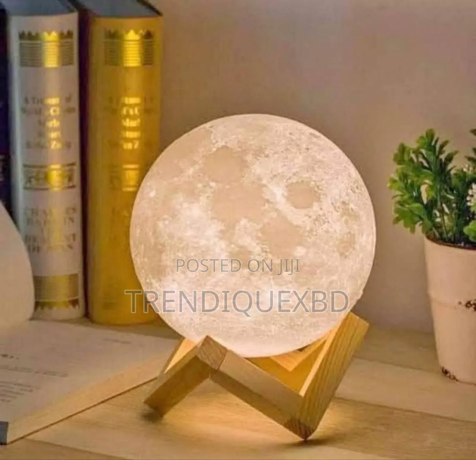 3d Rechargeable Moon Lamp With 16 Colors