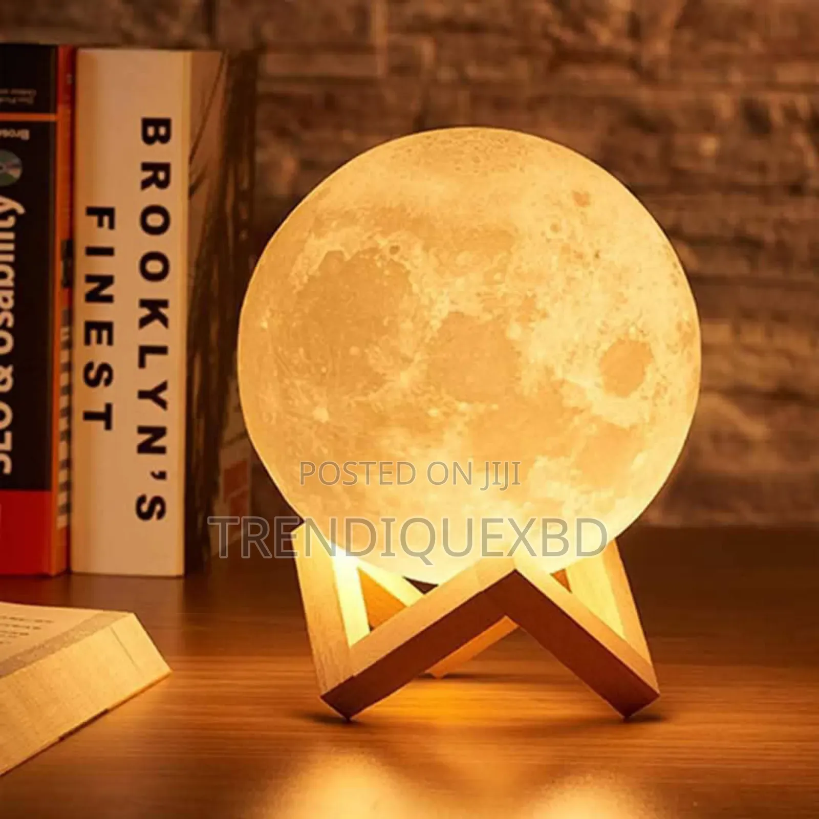 3d Rechargeable Moon Lamp With 16 Colors