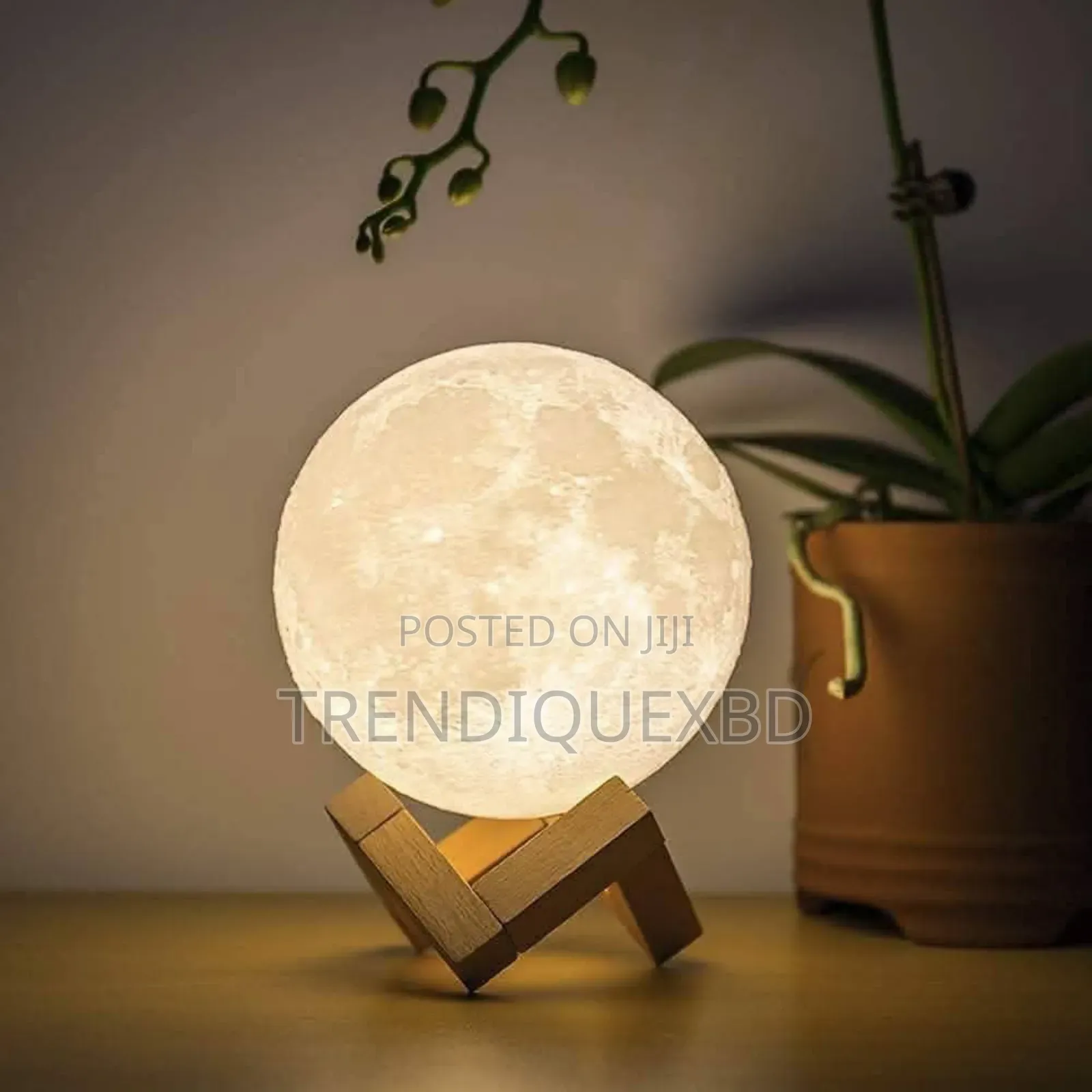 3d Rechargeable Moon Lamp With 16 Colors