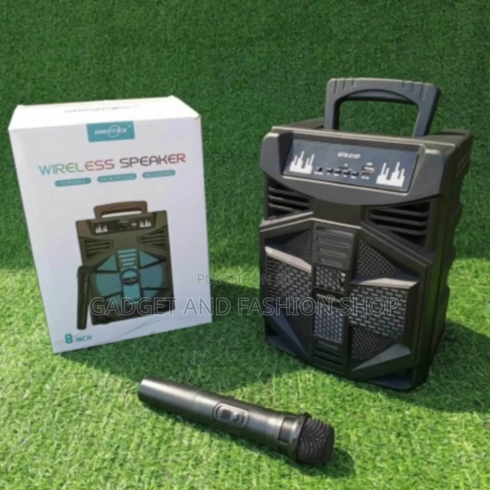 8" Bt Speaker Bluetooth Gts2137 With Microphone Led Lights