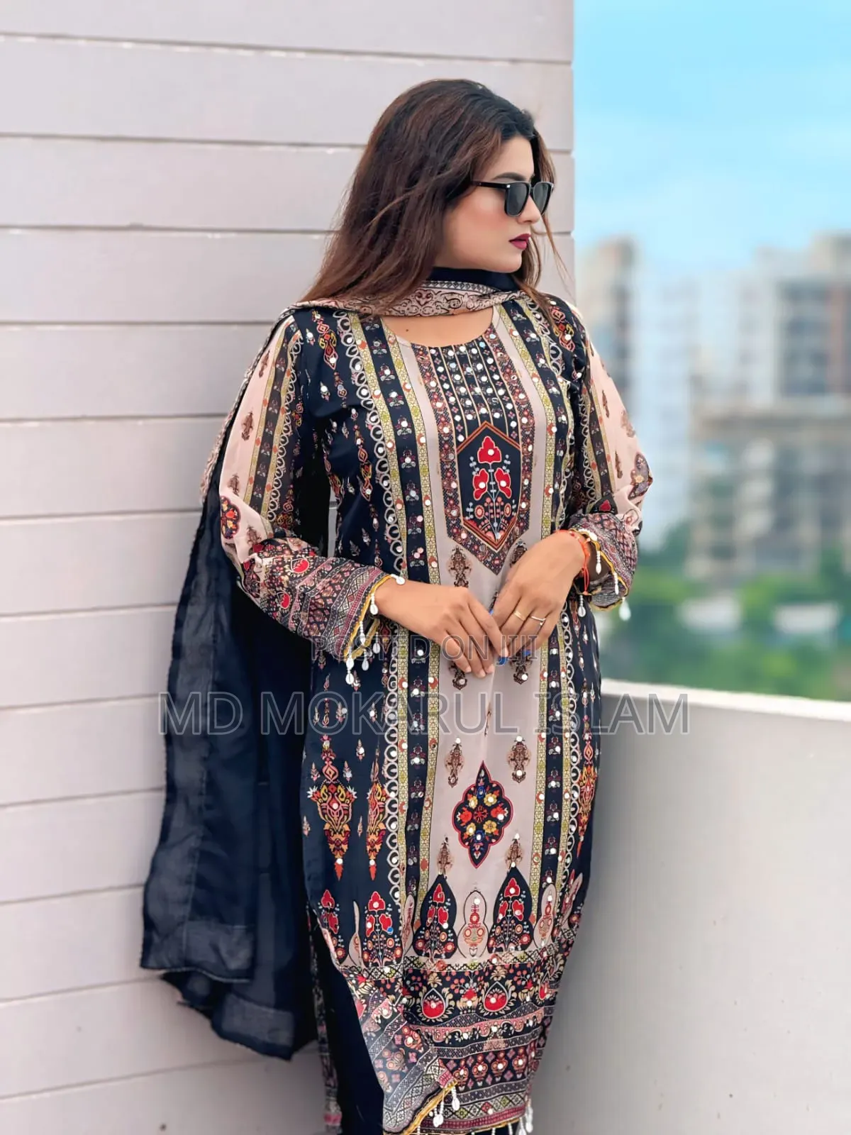 Georgette Readymade Three Piece