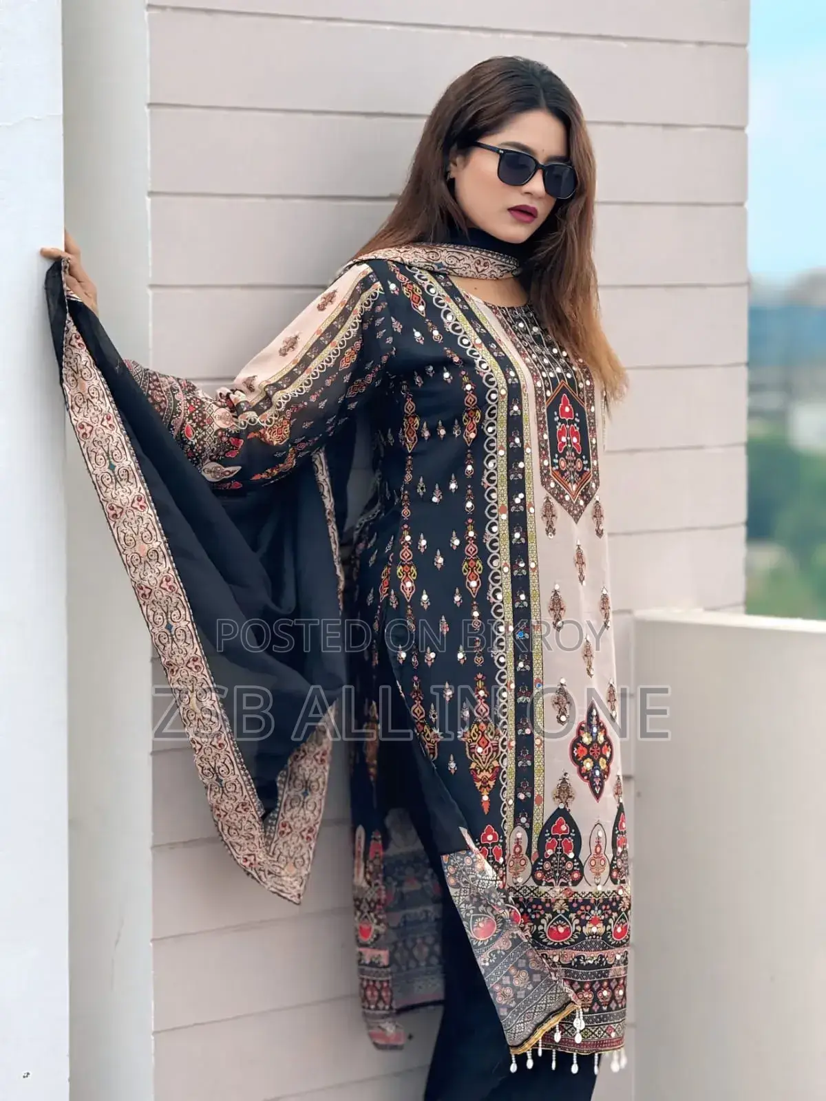 Georgette Readymade Three Piece MGF