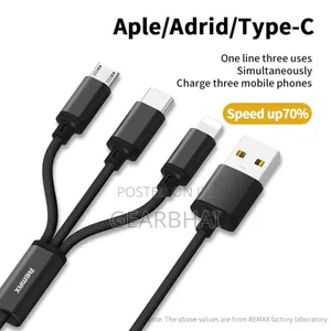 Photo - Remax Gition Rc-131th 3 in 1 Charging Cable