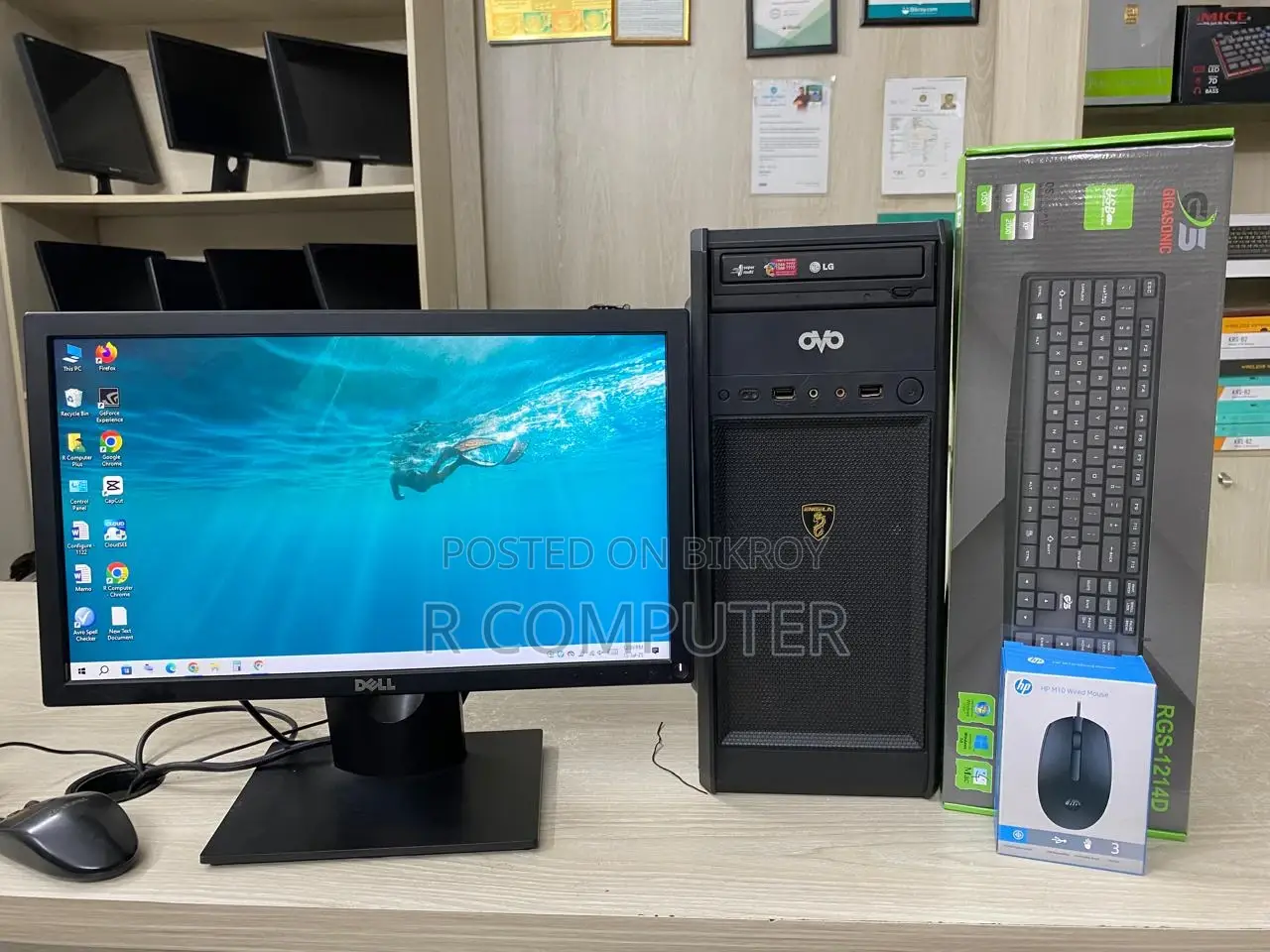 Desktop Computer 4GB Intel Core i3 SSD 128GB