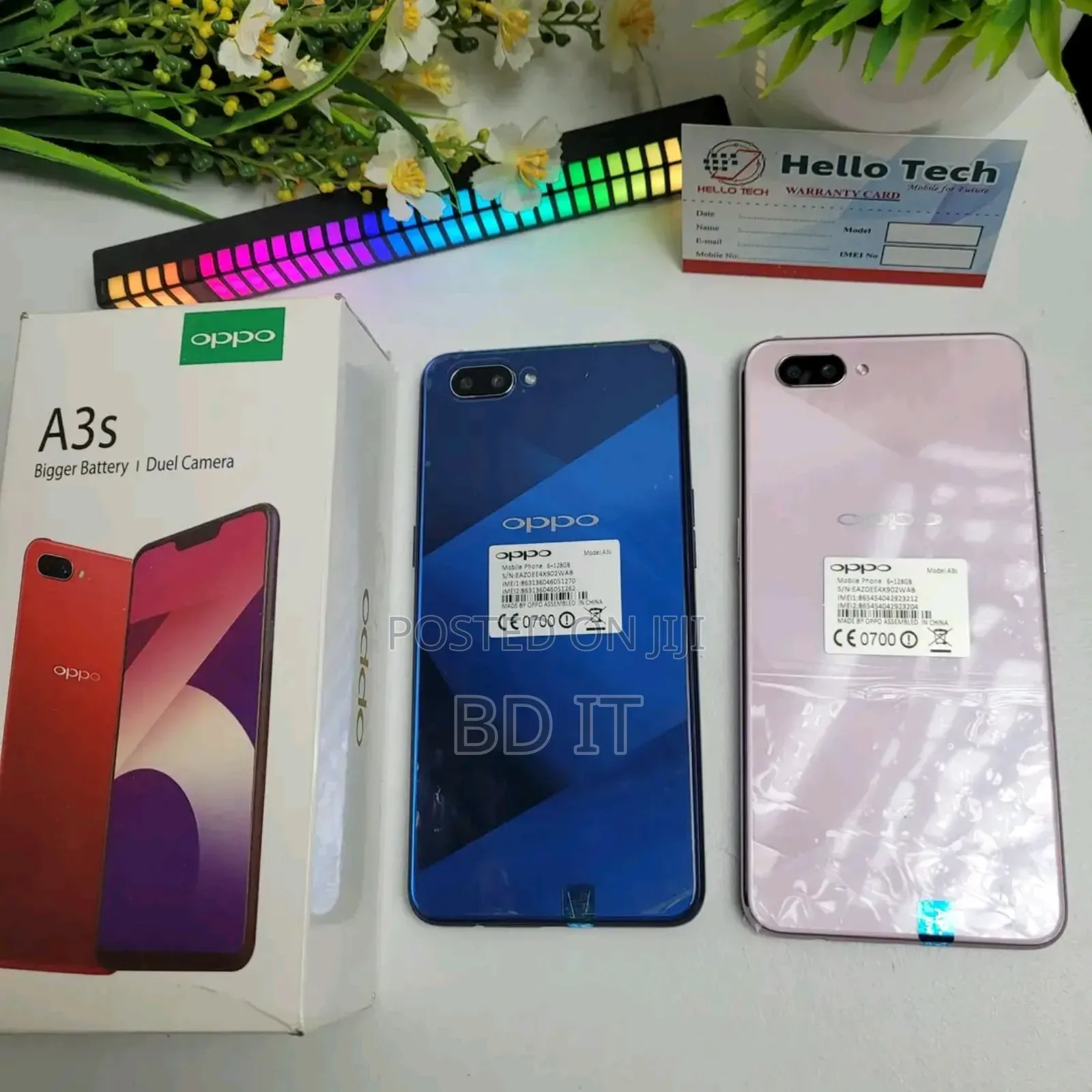 New Oppo A3s 256 GB Pink