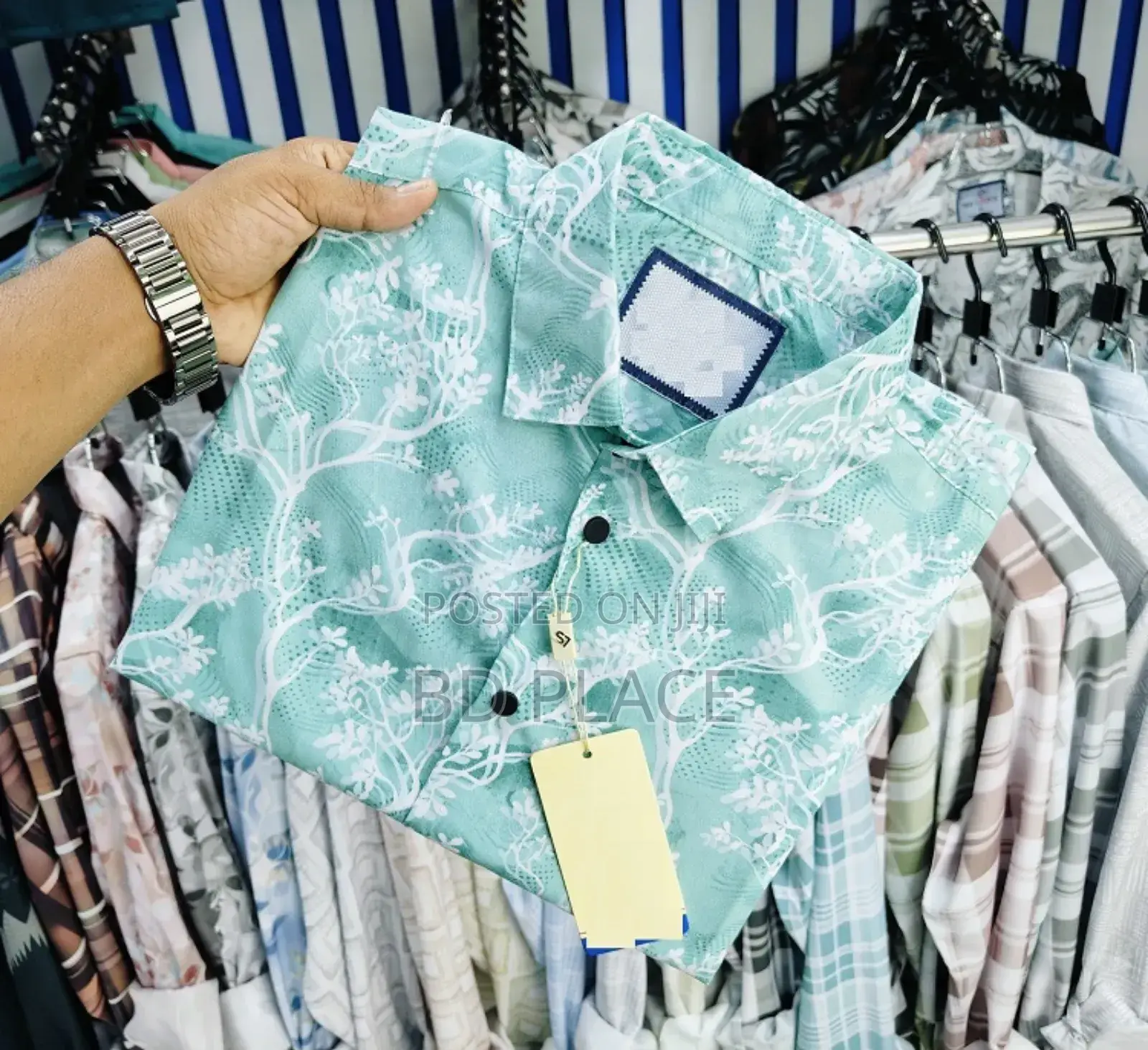 Pure Cotton Half Sleeve Print Shirt for Men's