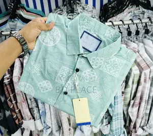 Pure Cotton Half Sleeve Print Shirt for Men's