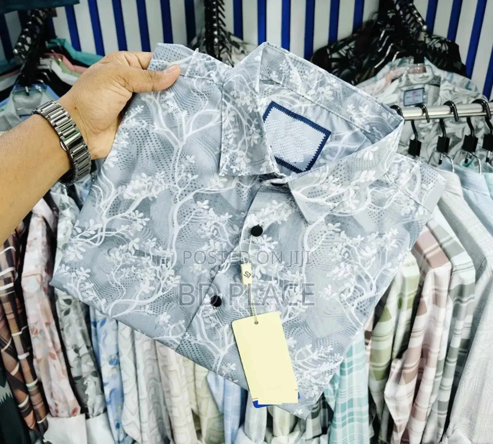 Pure Cotton Half Sleeve Print Shirt for Men's