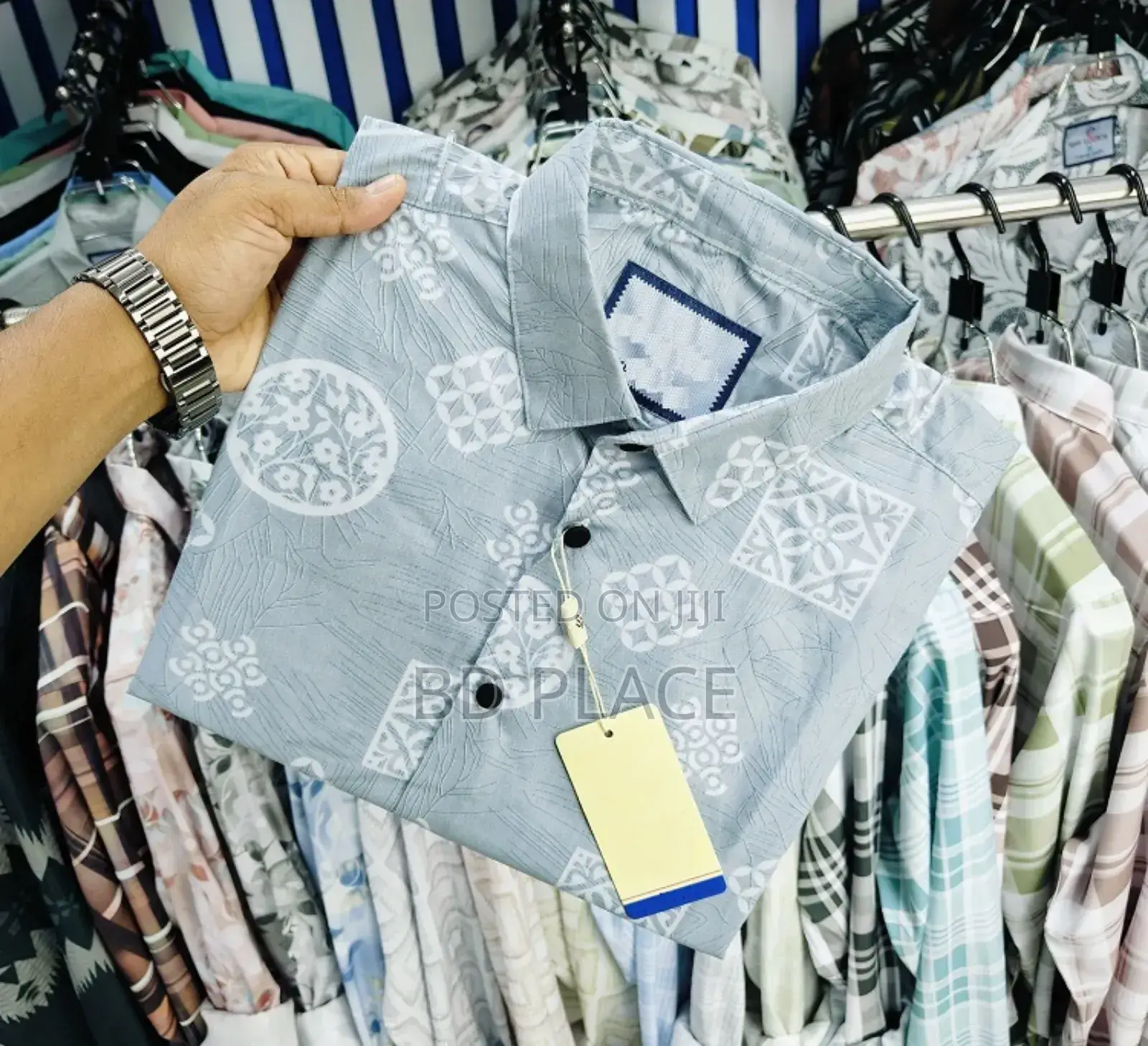 Pure Cotton Half Sleeve Print Shirt for Men's