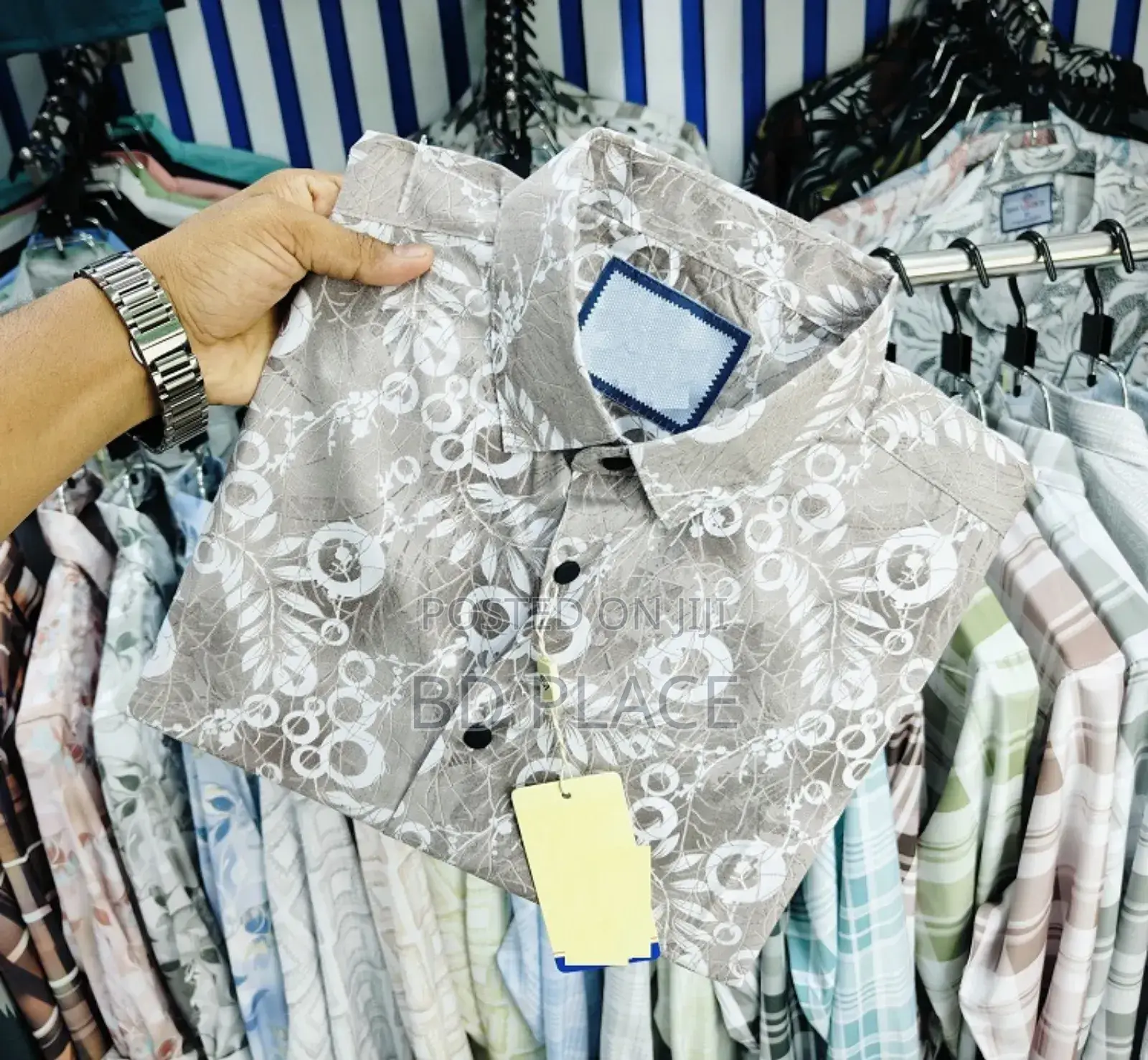 Pure Cotton Half Sleeve Print Shirt for Men's