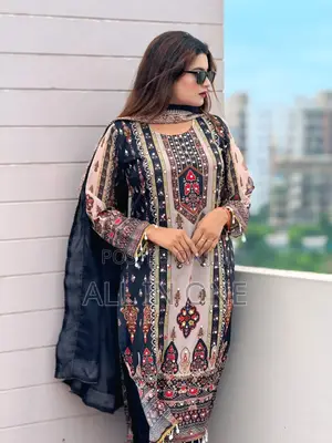 Georgette Readymade Three Piece