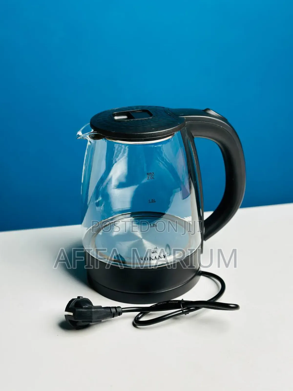 Sokany Sk-1097 Glass Electric Kettle 2l 1500w