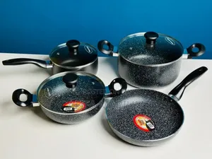 Photo - Kiam 7 Pieces Marble Die-Casting Cookware