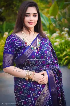 Photo - Batik Silk Sharee With Blause Pics