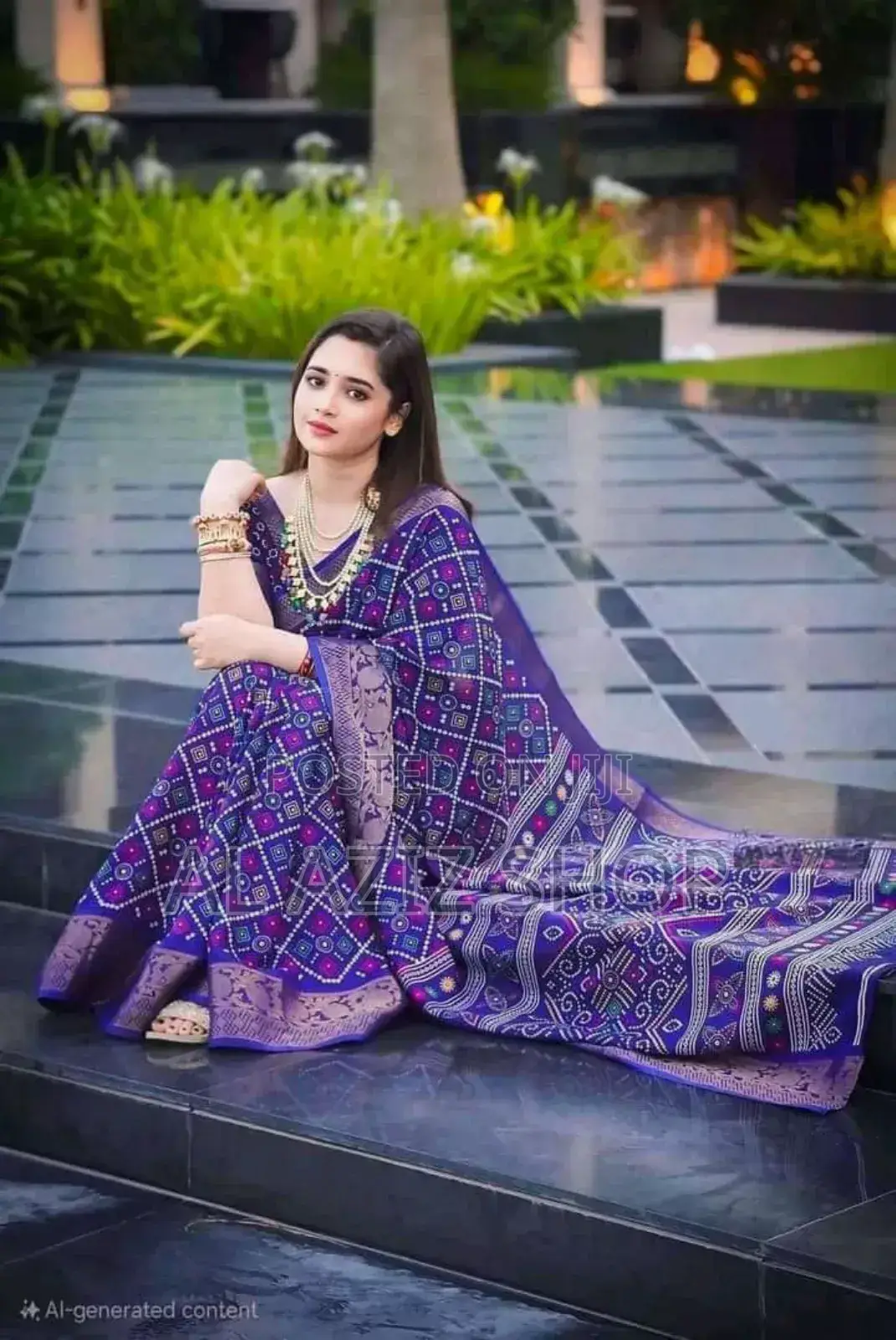 Batik Silk Sharee With Blause Pics