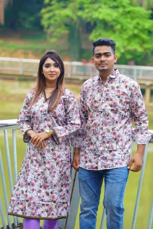 Photo - Premium Shirt Three Piece Couple Set