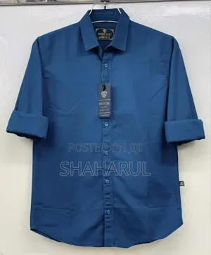 Solied Colour Cotton Shirt