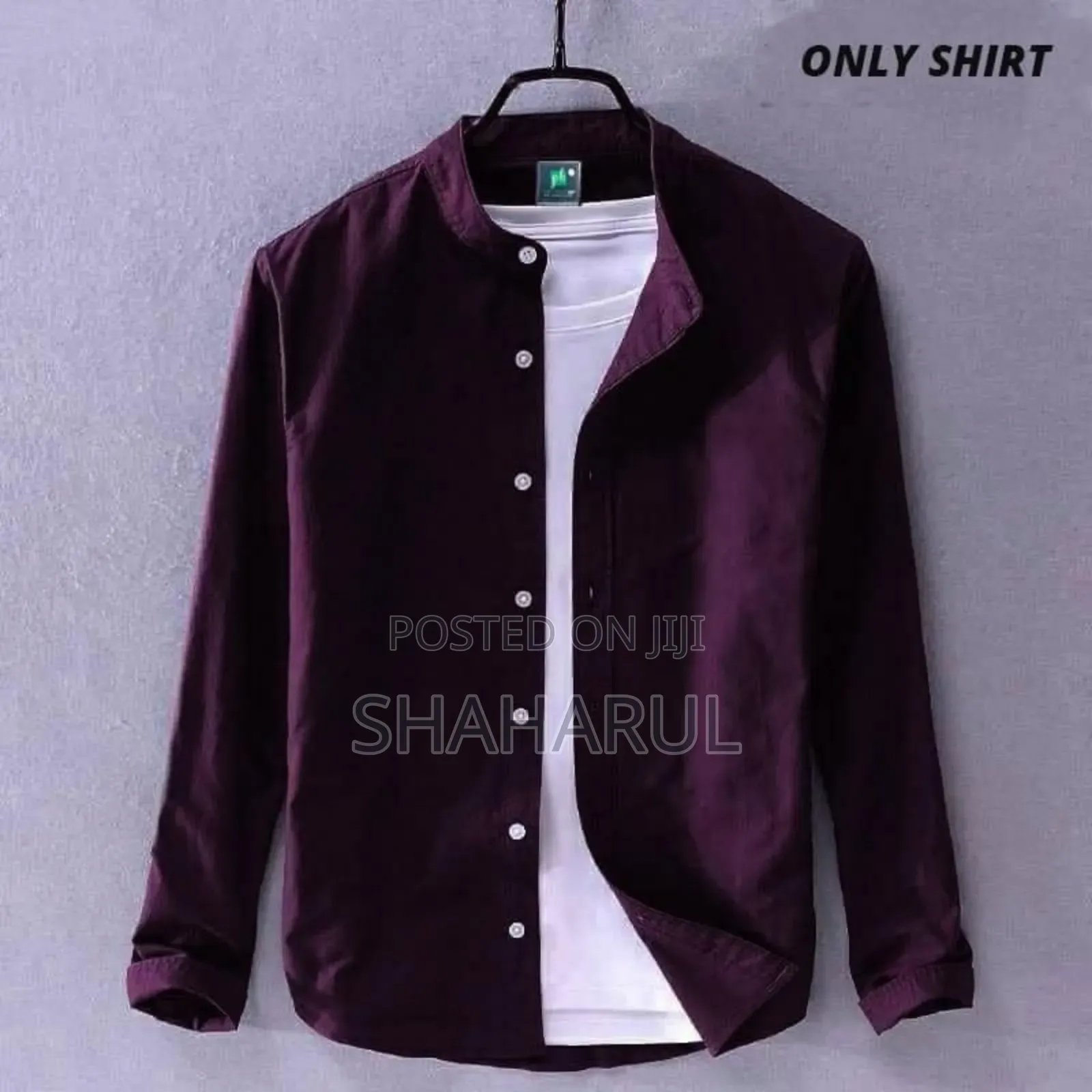 Solied Colour Cotton Shirt