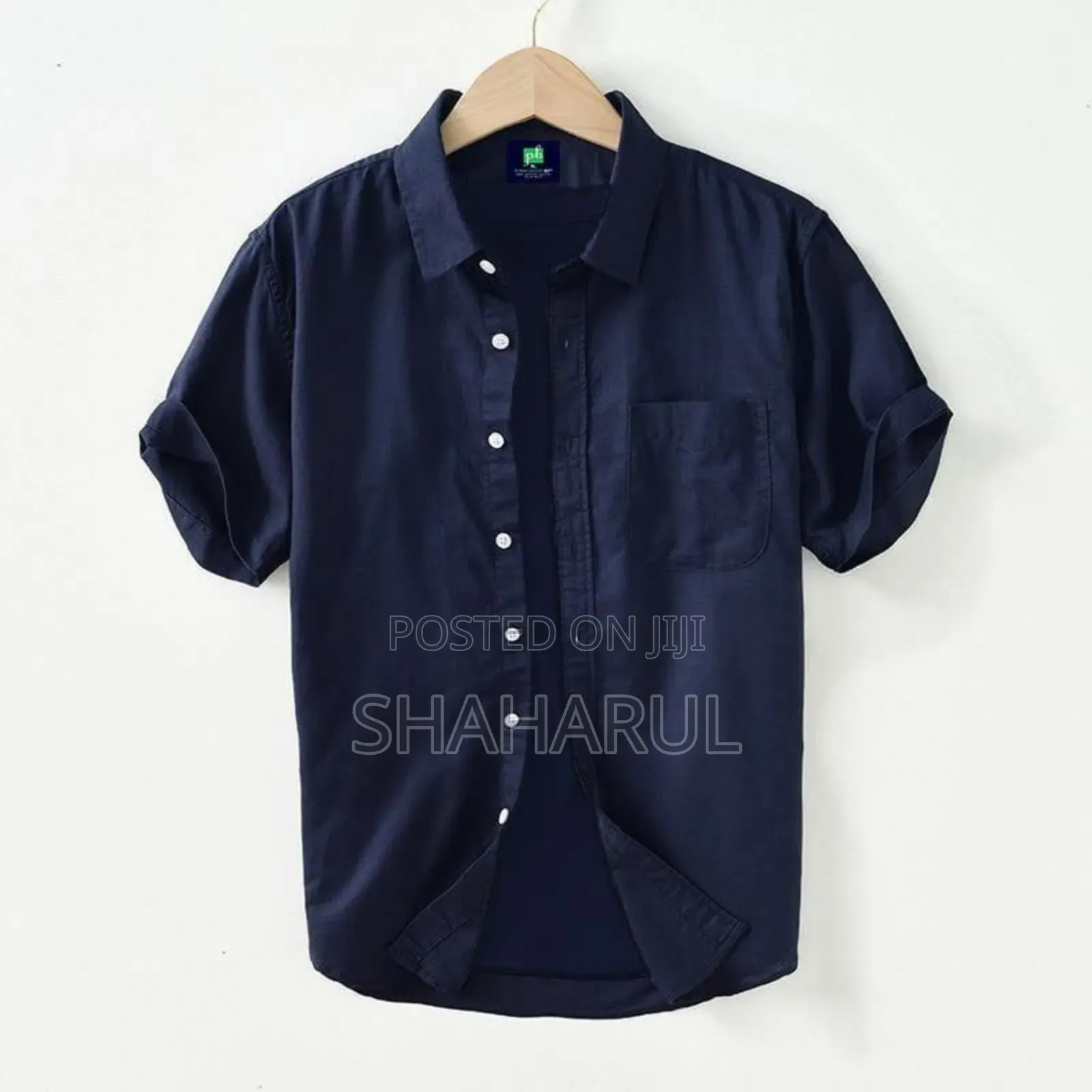 Solied Colour Cotton Shirt
