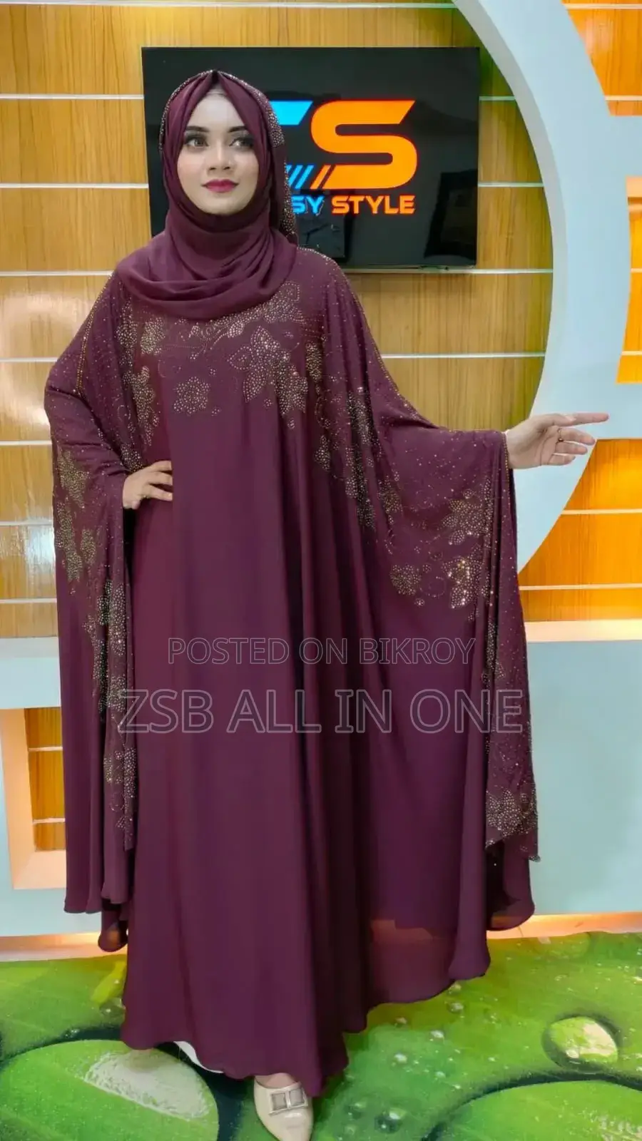 Stone Borka With Hijab New Products for 2025