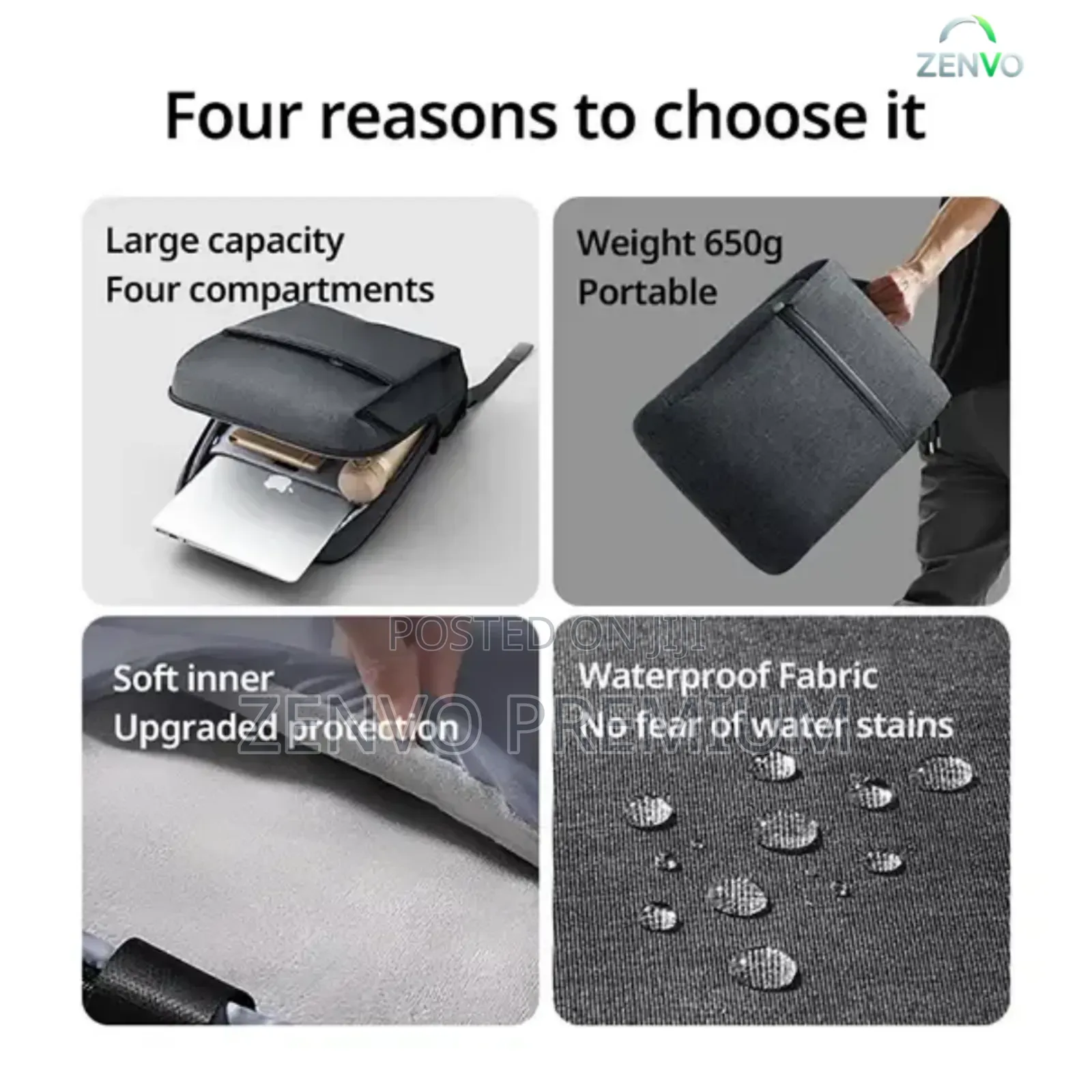 Ugreen Lp664 15.6-Inch Laptop Backpack B02 – Grey