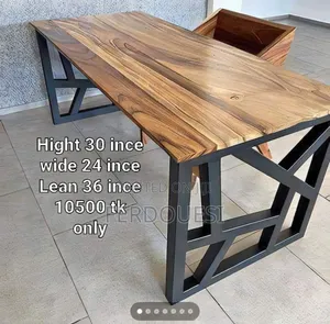 Photo - Matel and Wood Table