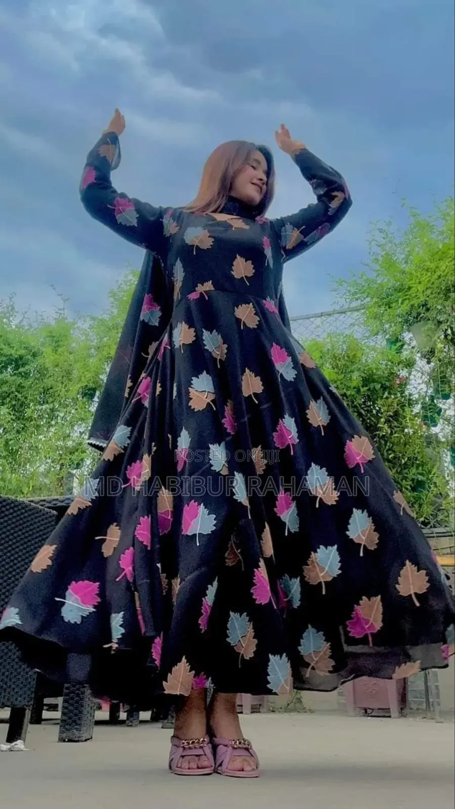 Black Gown Dress (3pis)