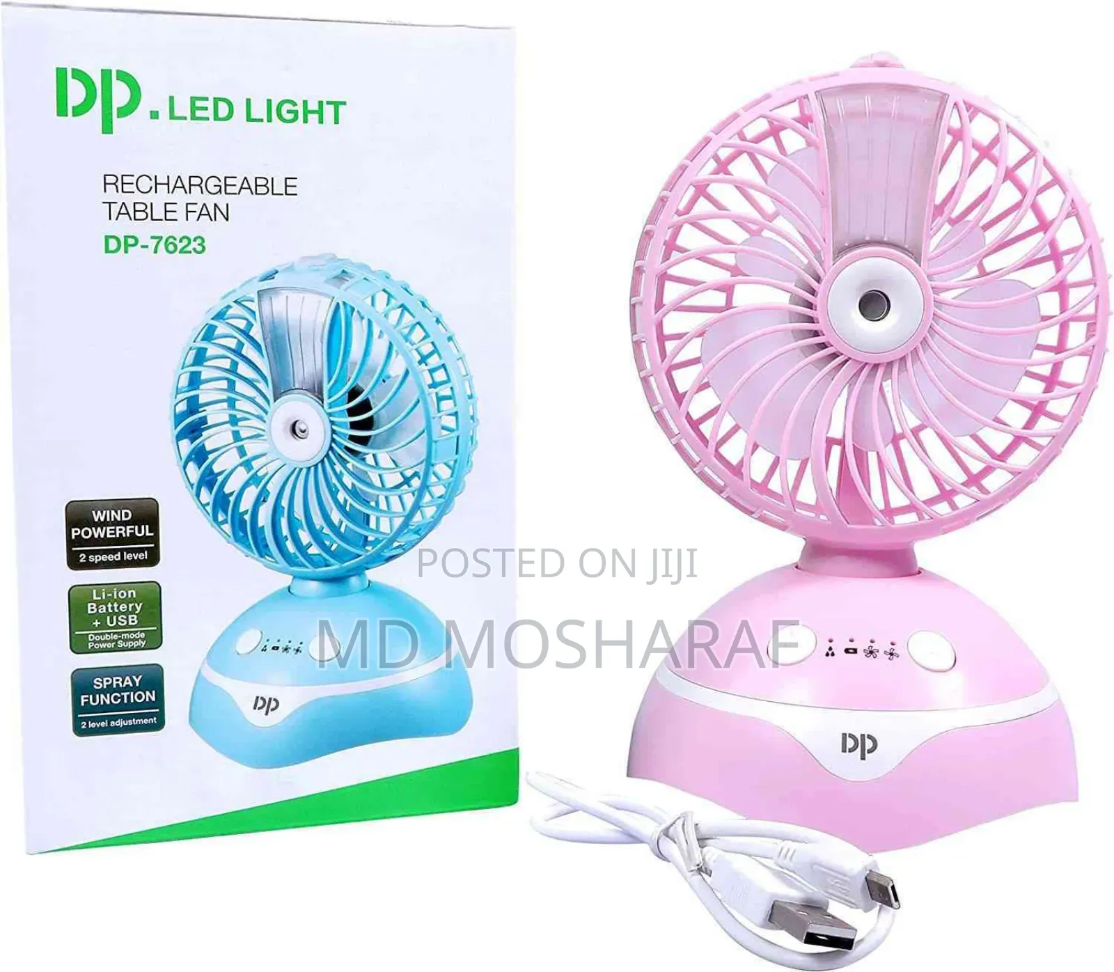 Type: Rechargeable Portable Usb Fan (Air Cooler Fan)
