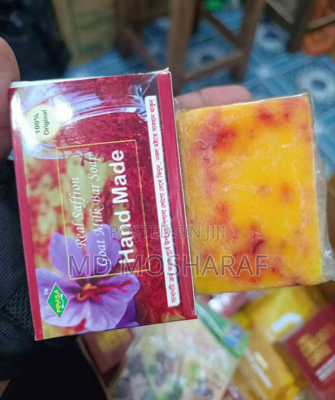 Saffron Goatmilk Soap- Hand Made