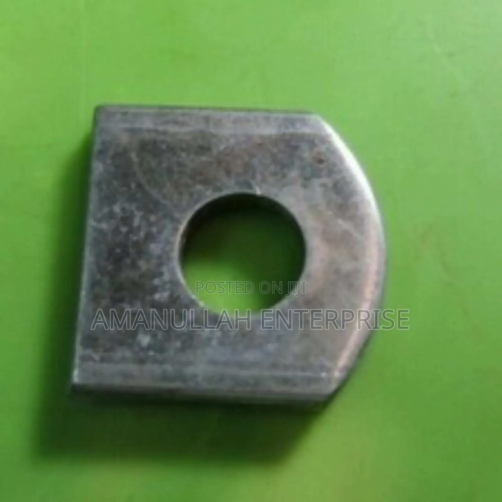 Square Washer, Made of Steel With a Curved Rounded Edge.