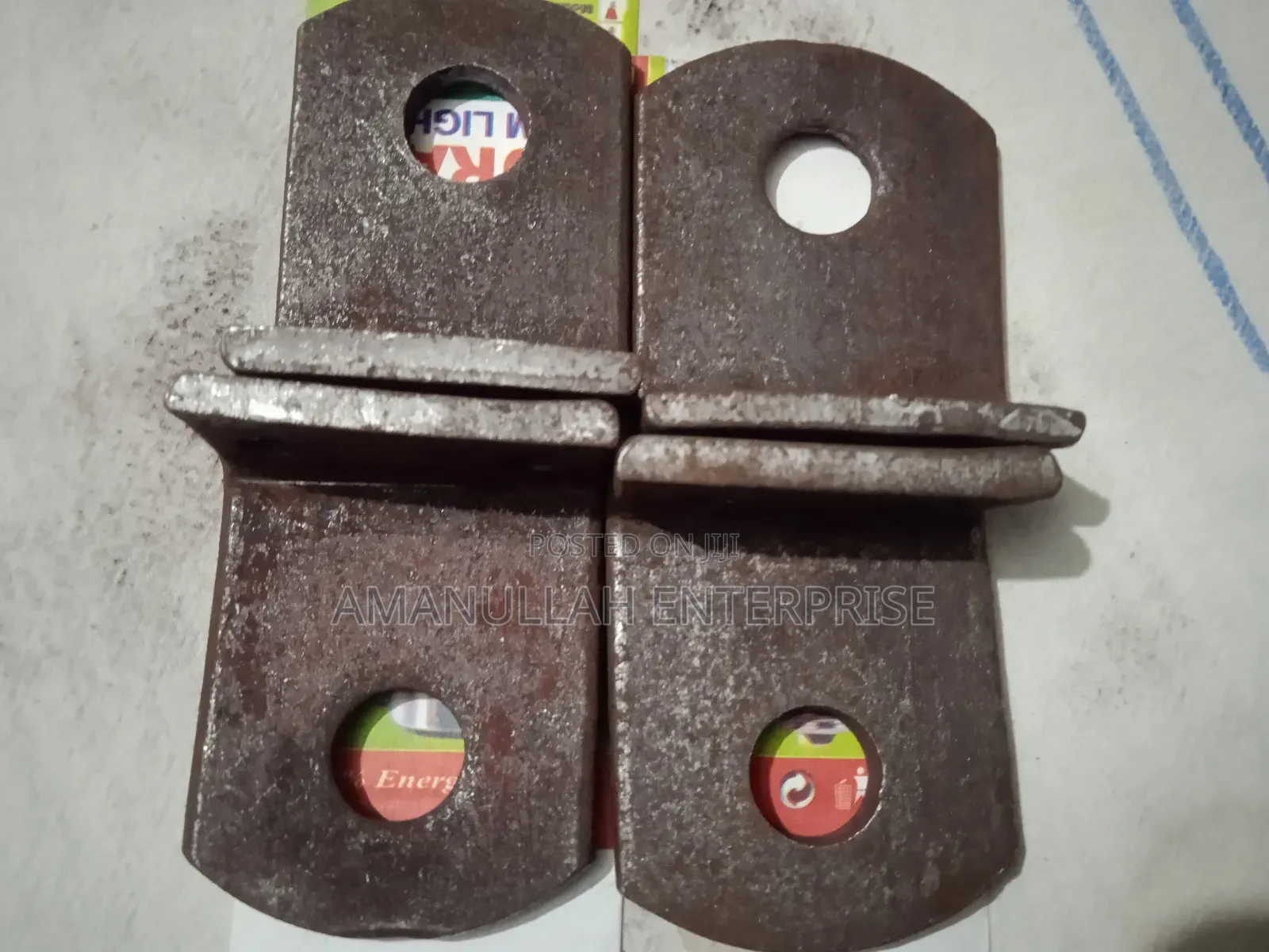 Square Washer, Made of Steel With a Curved Rounded Edge.