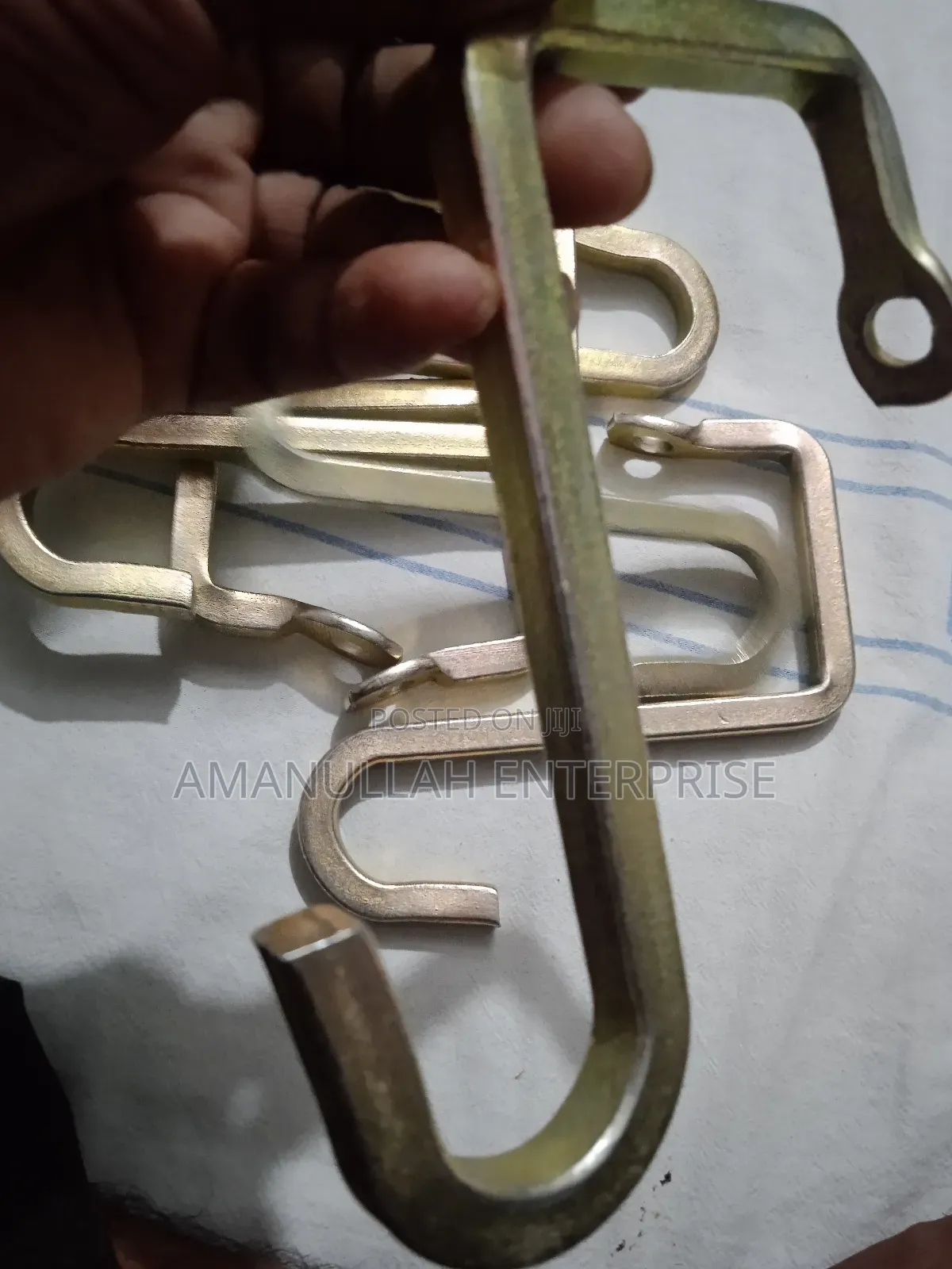 Heavy-Duty S-Hooks Used for Hanging Variety of Items.