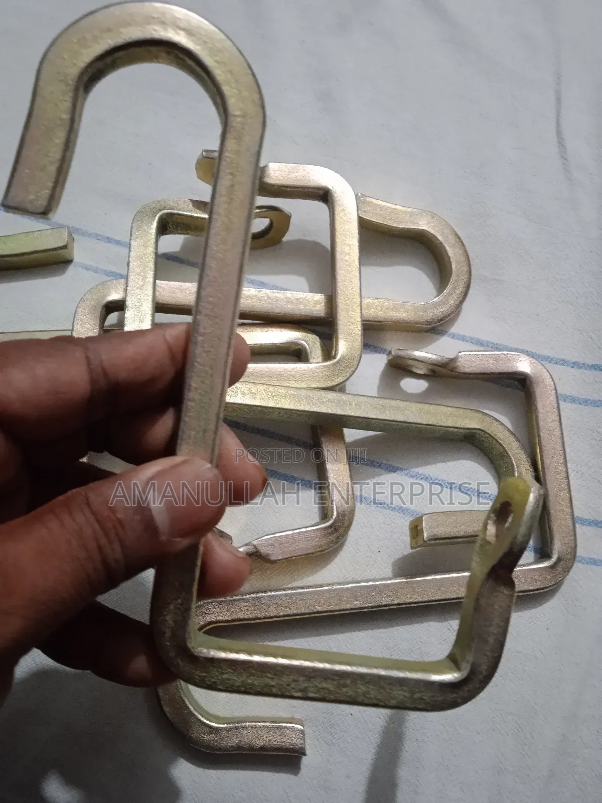 Heavy-Duty S-Hooks Used for Hanging Variety of Items.