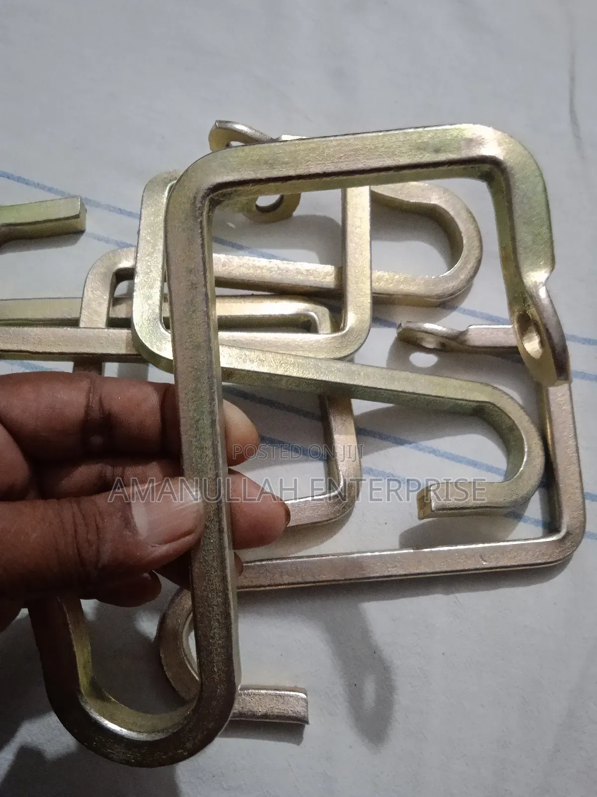 Heavy-Duty S-Hooks Used for Hanging Variety of Items.