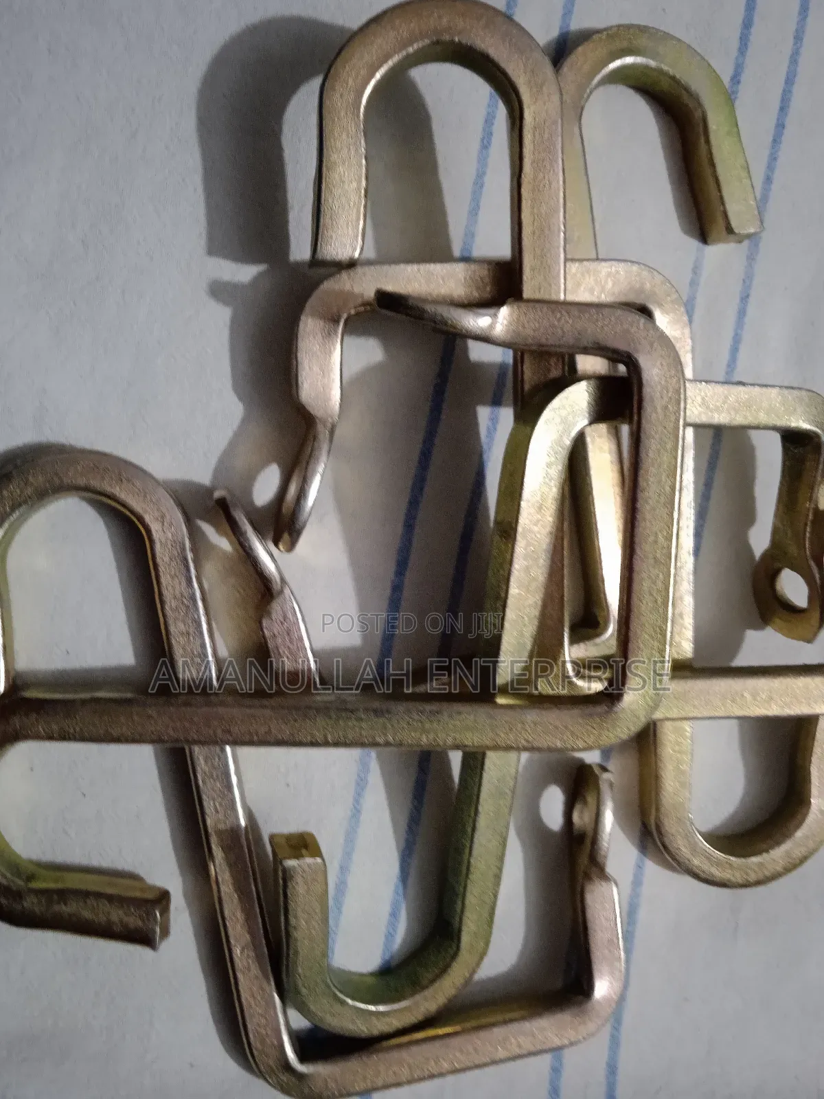 Heavy-Duty S-Hooks Used for Hanging Variety of Items.