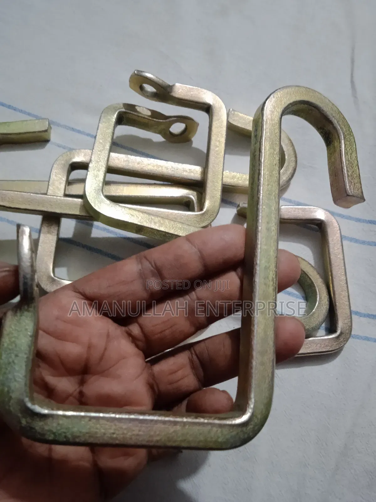 Heavy-Duty S-Hooks Used for Hanging Variety of Items.