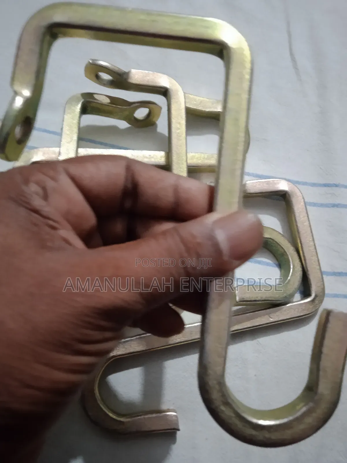 Heavy-Duty S-Hooks Used for Hanging Variety of Items.