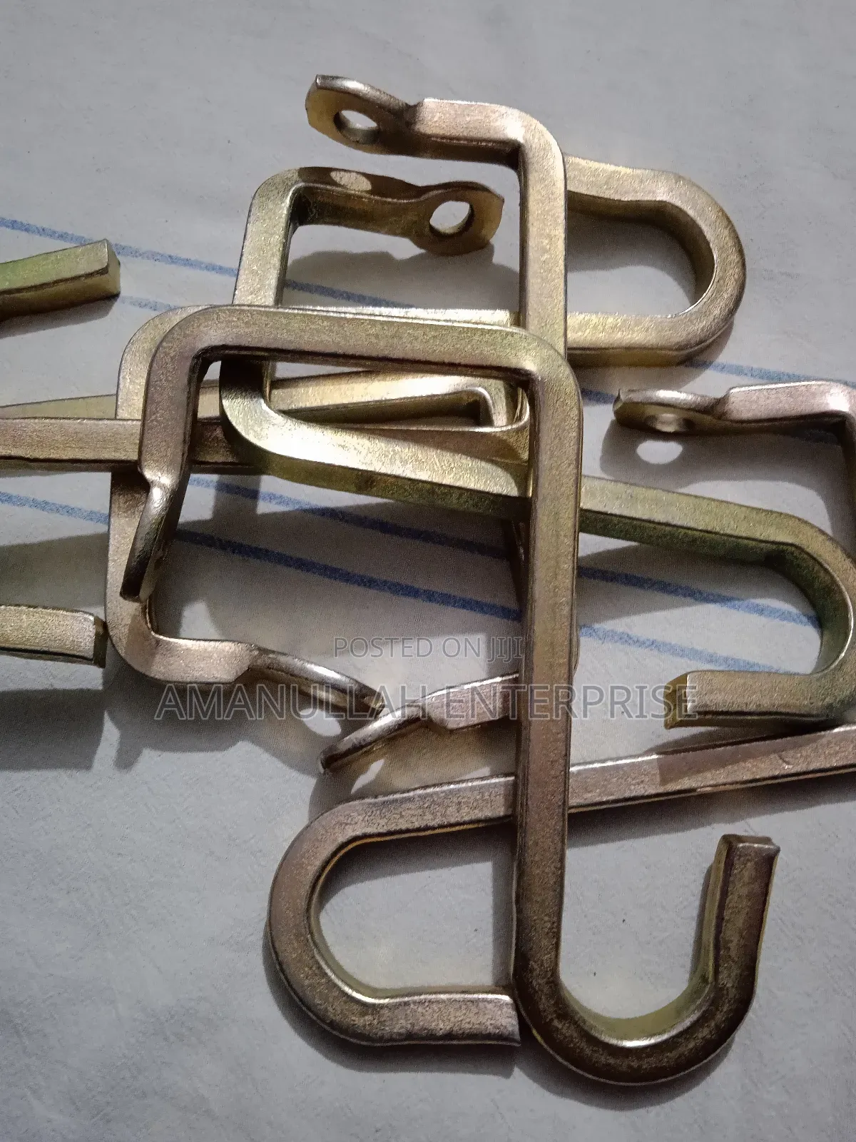 Heavy-Duty S-Hooks Used for Hanging Variety of Items.