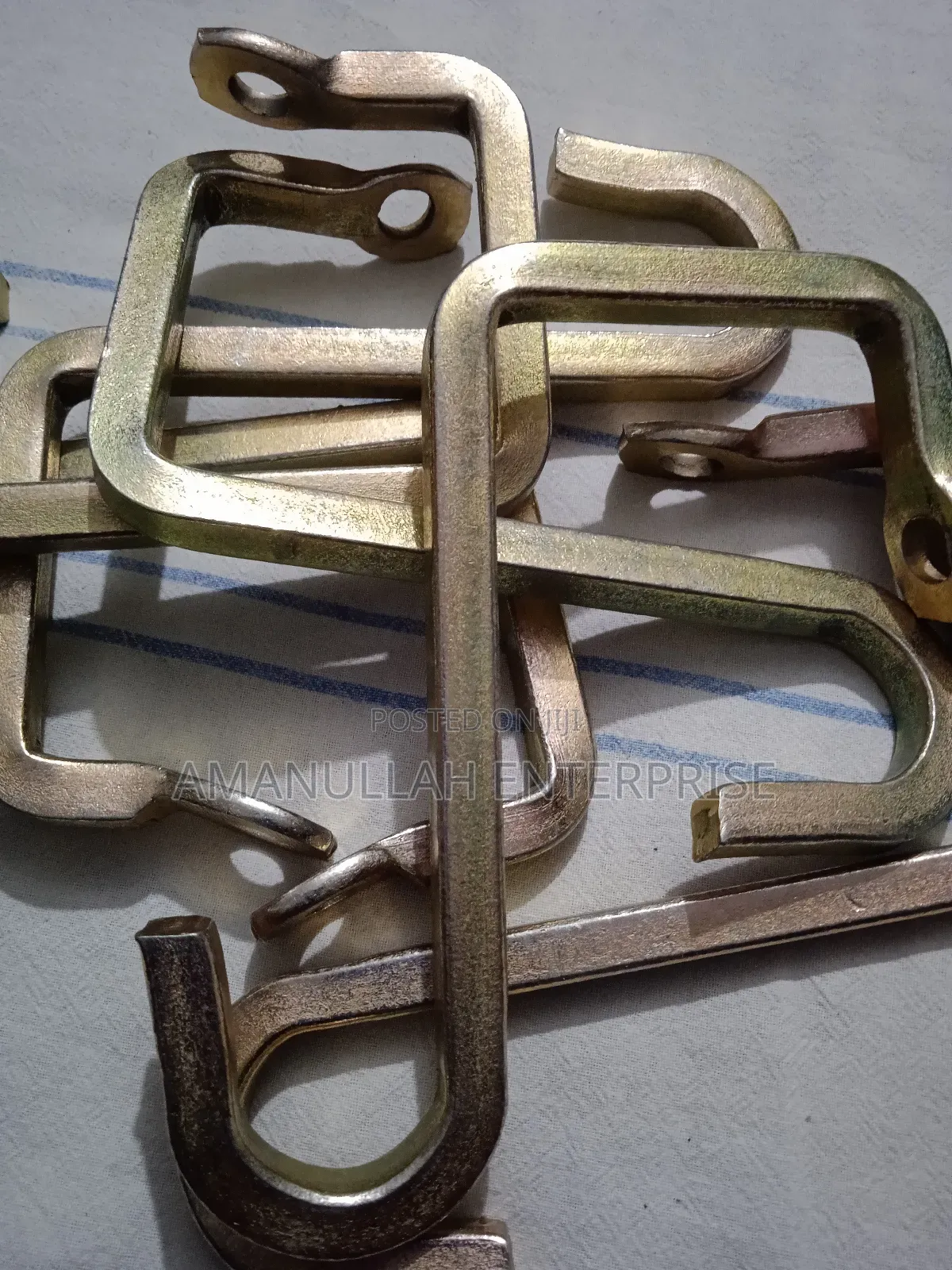 Heavy-Duty S-Hooks Used for Hanging Variety of Items.